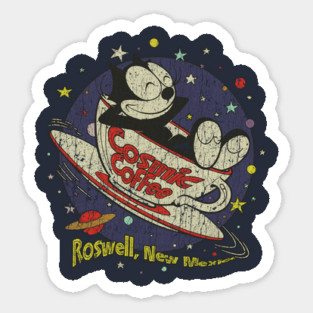 Felix The Cat Cosmic Coffee Sticker