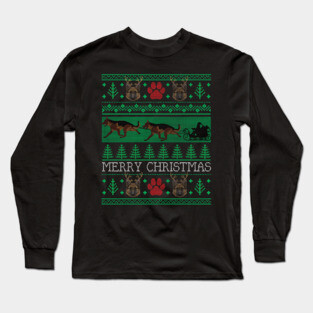 Christmas German Shepherd Dog Lovers Owners Ugly Christmas Sweater Long Sleeve T-Shirt