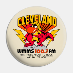 WMMS FM Radio Station Pin