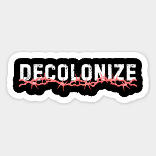 Decolonize Barbwire Magnet