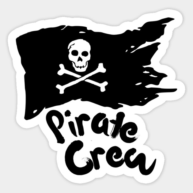 Pirate Crew Funny Sticker by The WYLD Tribe