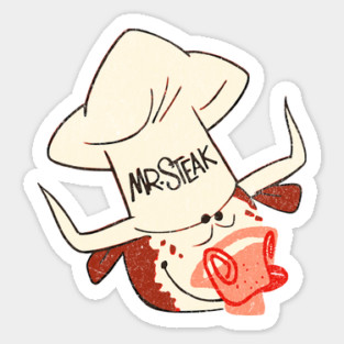 Vintage Restaurant Matchbook Mister Steak Restaurant Bull Magnet