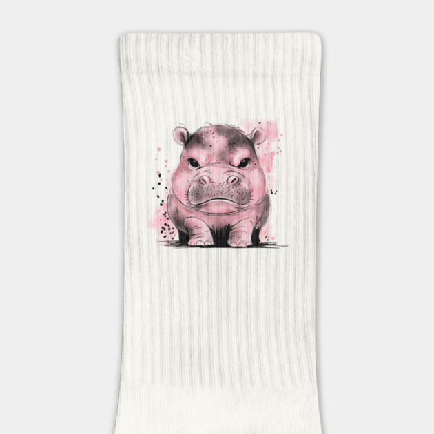 Grumpy Baby Hippo by H. R. Sinclair