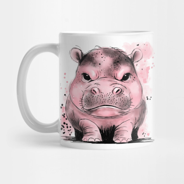 Grumpy Baby Hippo by H. R. Sinclair