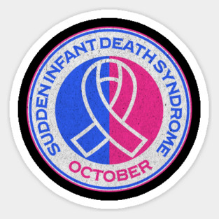 Sudden Infant Death Awareness Blue & Pink Ribbon SIDS Magnet