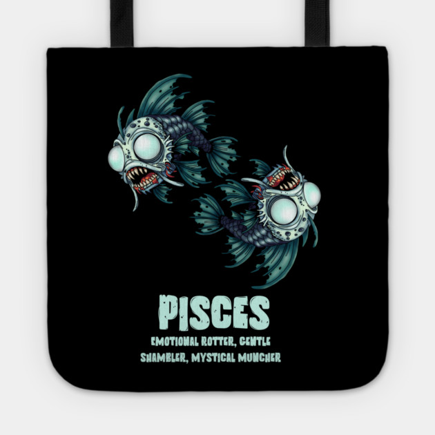 Pisces Zombie Tote by H. R. Sinclair