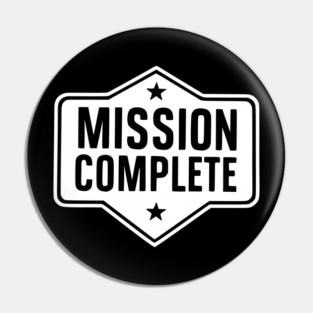 Mission Complete Pin