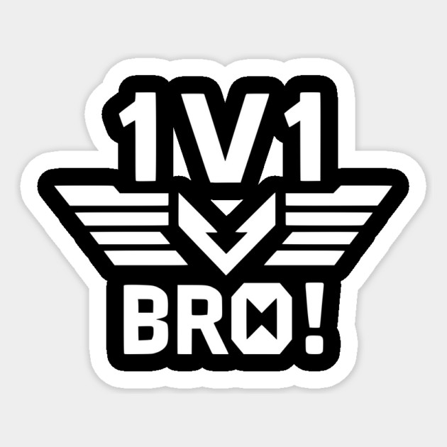 1v1 Bro Sticker by Frank Ring