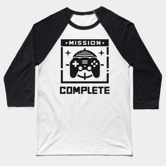 Mission Complete Baseball T-Shirt by Frank Ring
