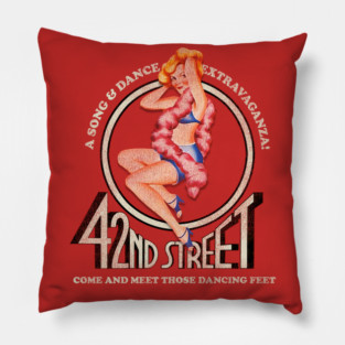 42nd Street Logo Broadway Worn Pillow