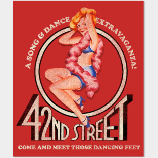 42nd Street Logo Broadway Worn Posters and Art
