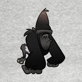 Silverback Gorilla Caricature T-Shirt