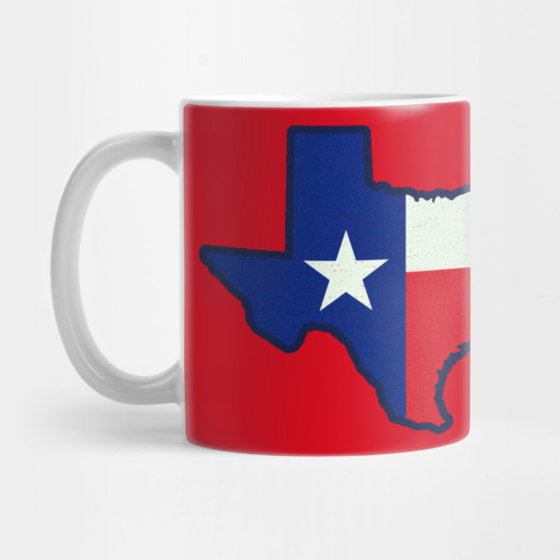 State Shape Texas Flag by DonWillisJrArt