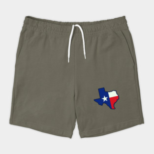 State Shape Texas Flag Shorts