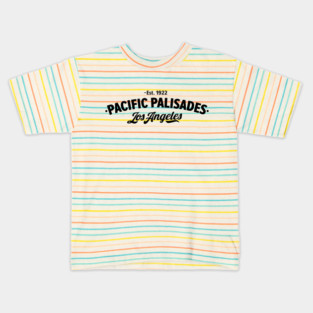Pacific Palisades: Oceanfront Elegance - Los Angeles Neighborhood Kids T-Shirt
