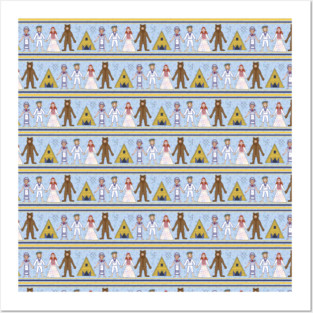 Midsommar Repeat Pattern #1 Posters and Art