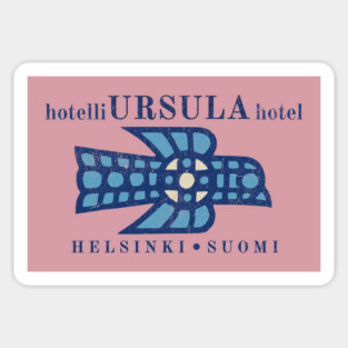 Vintage Hotel Matchbook Hotelli Ursula Helsinki Finland Magnet