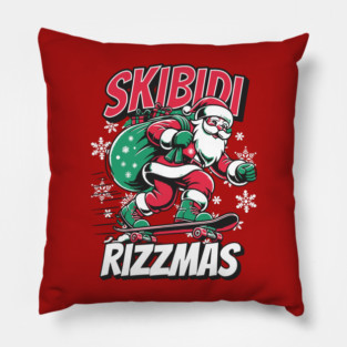 Skibidi Rizzmas Pillow