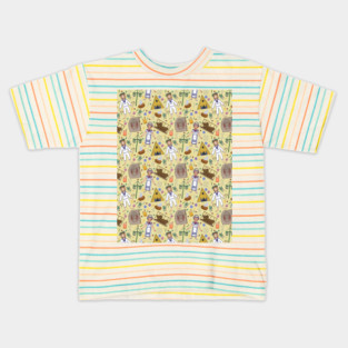 Midsommar Repeat Pattern #3 Kids T-Shirt