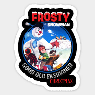 Frosty the Snowman Vintage Christmas Sticker