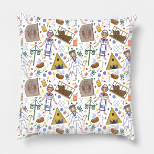 Midsommar Repeat Pattern #4 Pillow