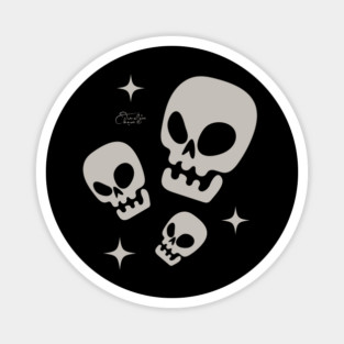 Creepy Skulls Magnet