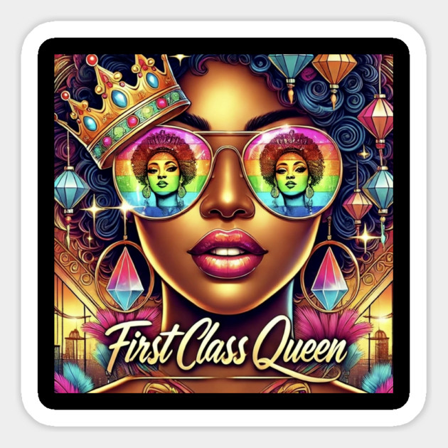 FirstClassQueen  Glamorous Aviator Magnet by FirstClassQueen