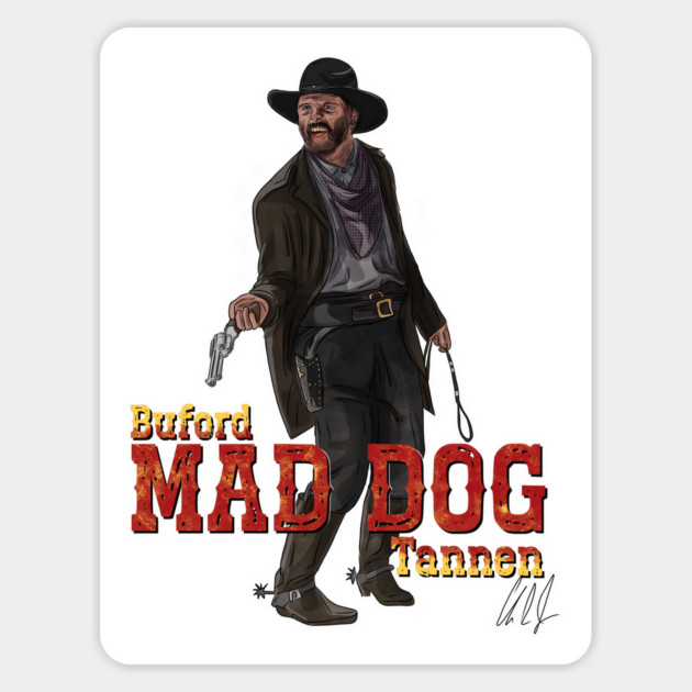 Back to the Buford "Mad Dog" Tannen Magnet by 51Deesigns