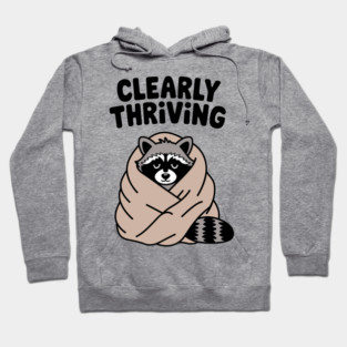 Clearly Thriving Sarcastic Anti Social Introverted Attitude Hoodie
