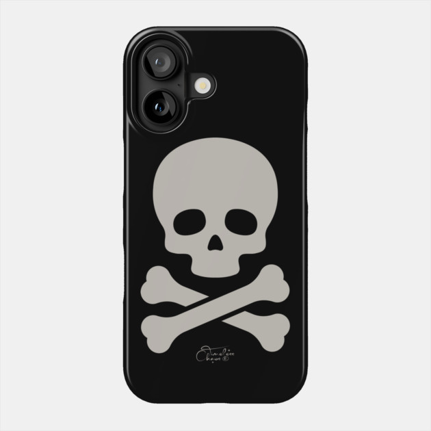 Skull and Cross Bones Phone Case by Timeless Chaos
