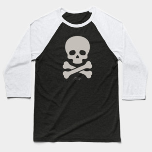 Skull and Cross Bones Baseball T-Shirt