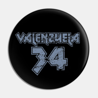 Valenzuela 34 // Fernando Valenzuela / Baseball Pin