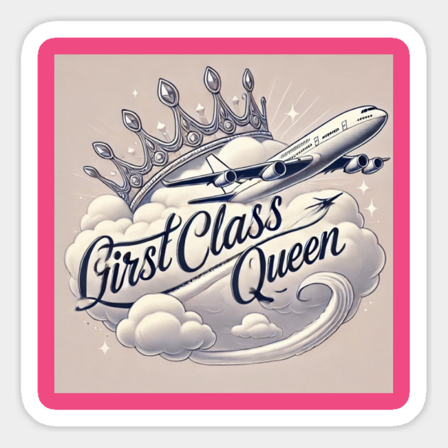 firstclassqueen crown and sky Magnet by FirstClassQueen