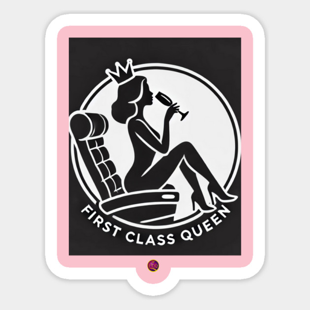firstclassqueen silhouette Sticker by FirstClassQueen