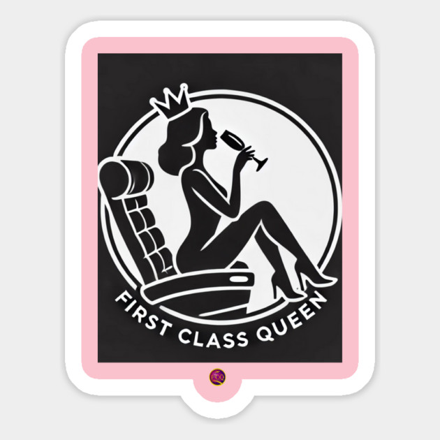 firstclassqueen silhouette Magnet by FirstClassQueen