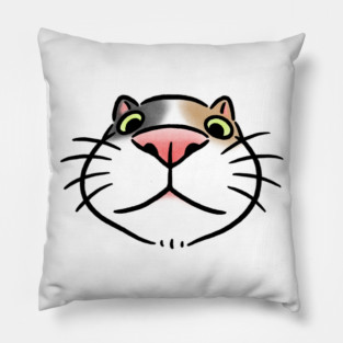 Face to Face - Cat Pillow