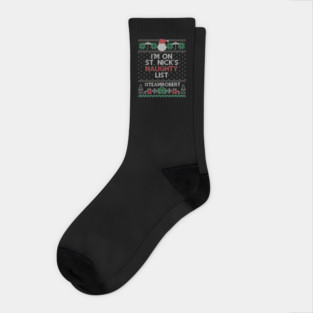 I'm on St. Nick's naughty list - Team Robert Socks