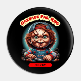 Garbage Pail Kids Chucky T-Shirt – Horror Mashup Graphic Tee Pin