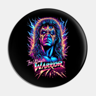 Ultimate Warrior Neon T-Shirt – Vibrant Warrior Graphic Tee Pin