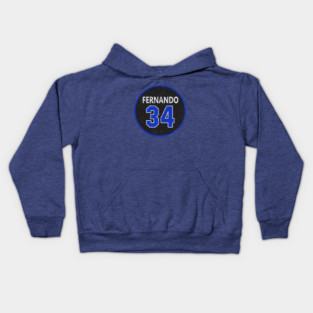 Vintage Fernando Number #34 Forever Kids Hoodie
