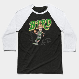 Larry Bird Throwback Baseball T-Shirt