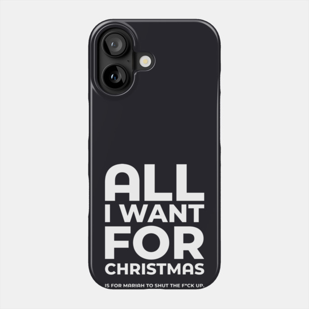 All I Want For Christmas Light Funny Festive Phone Case by Butter Creative