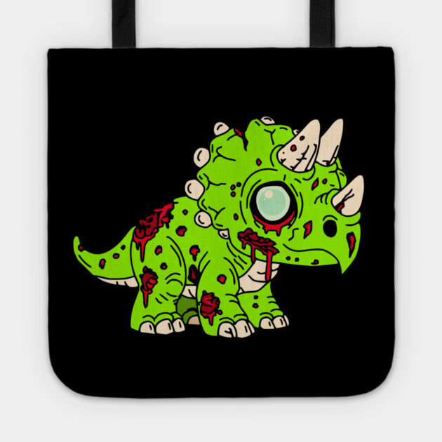 Zombie Triceratops Tote by H. R. Sinclair