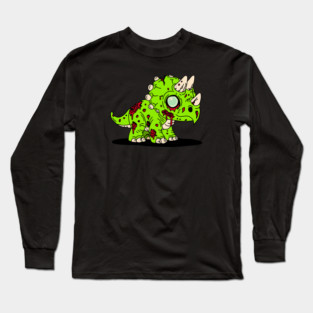 Zombie Triceratops Long Sleeve T-Shirt