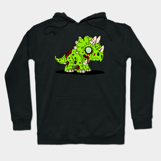 Zombie Triceratops Hoodie by H. R. Sinclair