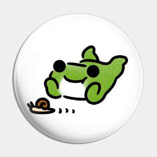 Snail watching Frobbit Pin