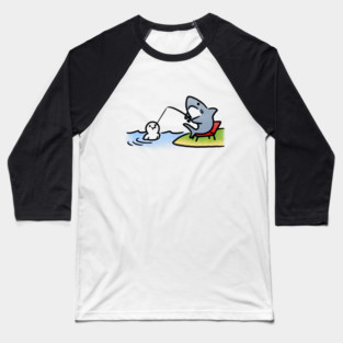 Humaning Fish Baseball T-Shirt