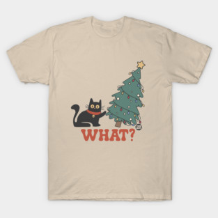 WHAT CAT XMAS TREE T-Shirt