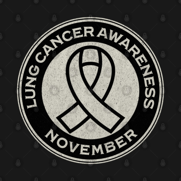 Lung Cancer Awareness November Pearl Ribbon Lung Cancer by Yesteeyear