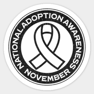 National Adoption Awareness Month November Ribbon Campaign Magnet